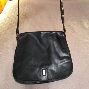 Bartley Mischka Adjustable Leather Saddle Bag