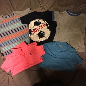 Five little boys short sleeve tees
