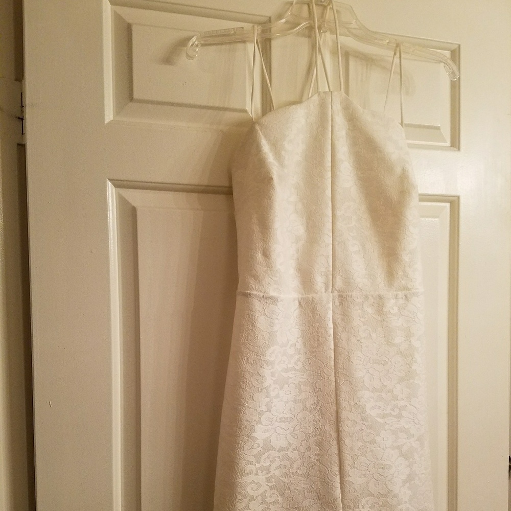 White cocktail dress