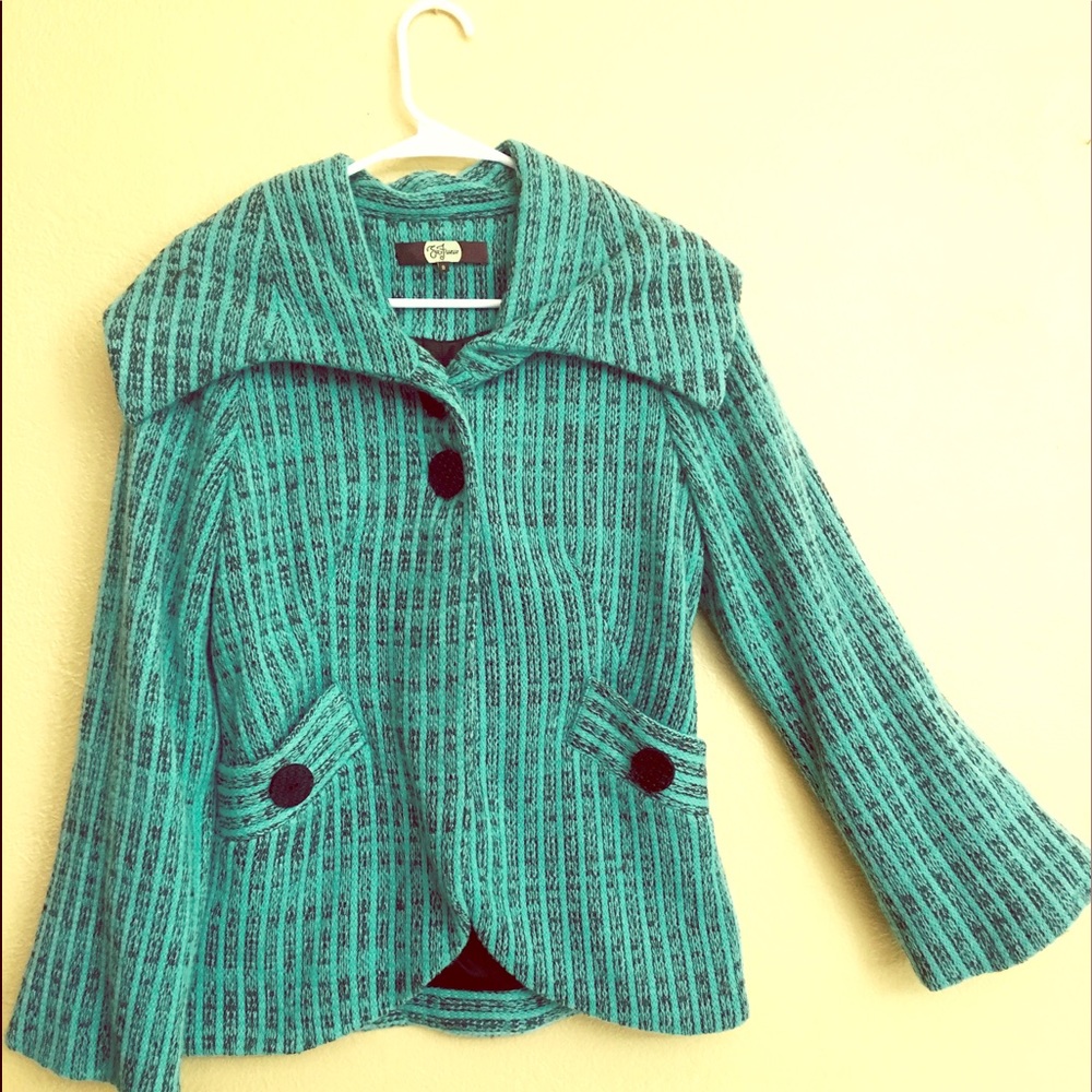 💍❤️1 HR SALE❤️Anthropologie Knitted Wool Jacket💍