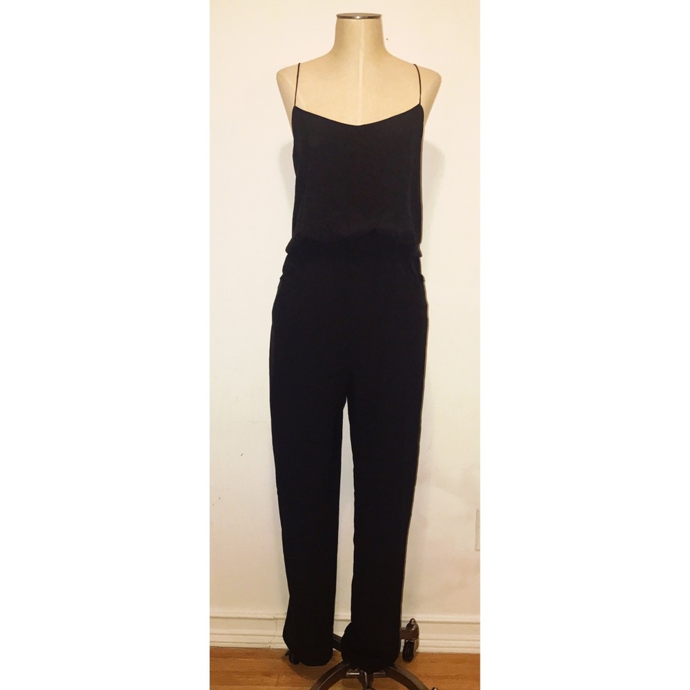 Black Silk Jumpsuit