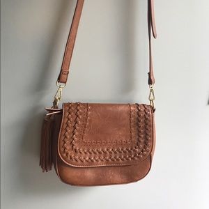Madison West Leather Crossbody