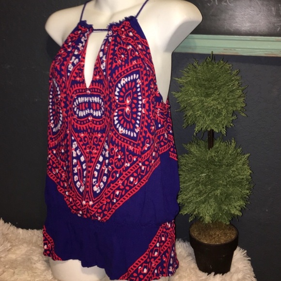 Ella Moss Tropical Print Top - Picture 2 of 2