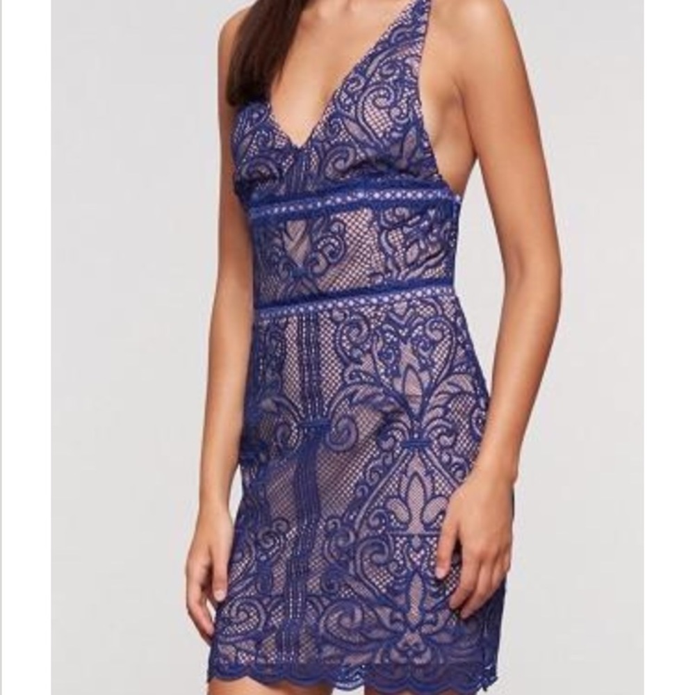Blue lace stylestalker short dress!