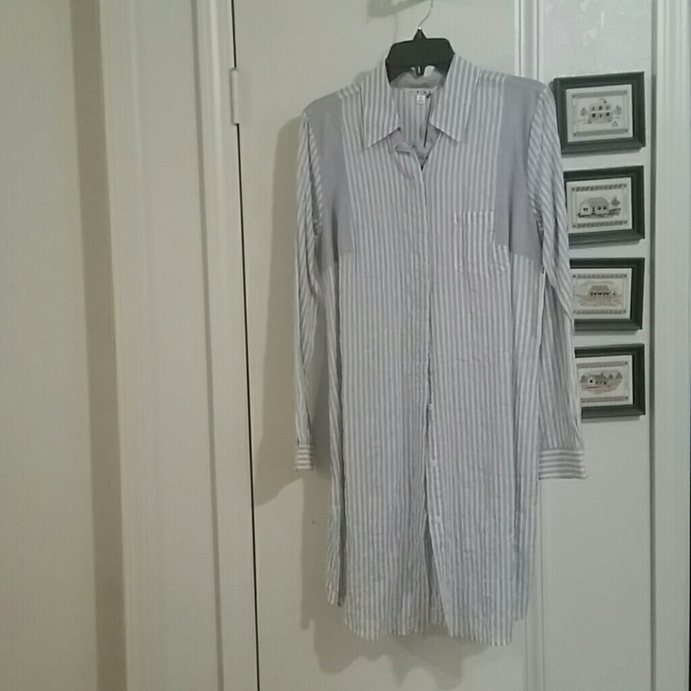 CAbi Pucker Stripe Shirt