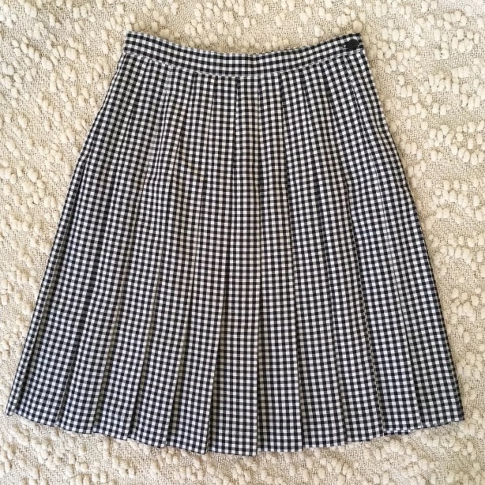 VTG Norton McNaughton Pleated Skirt Petite Size 8
