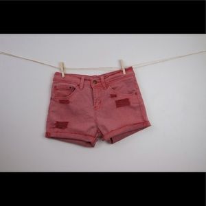 Pink levi shorts