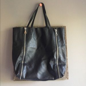Vegan leather tote by MNG