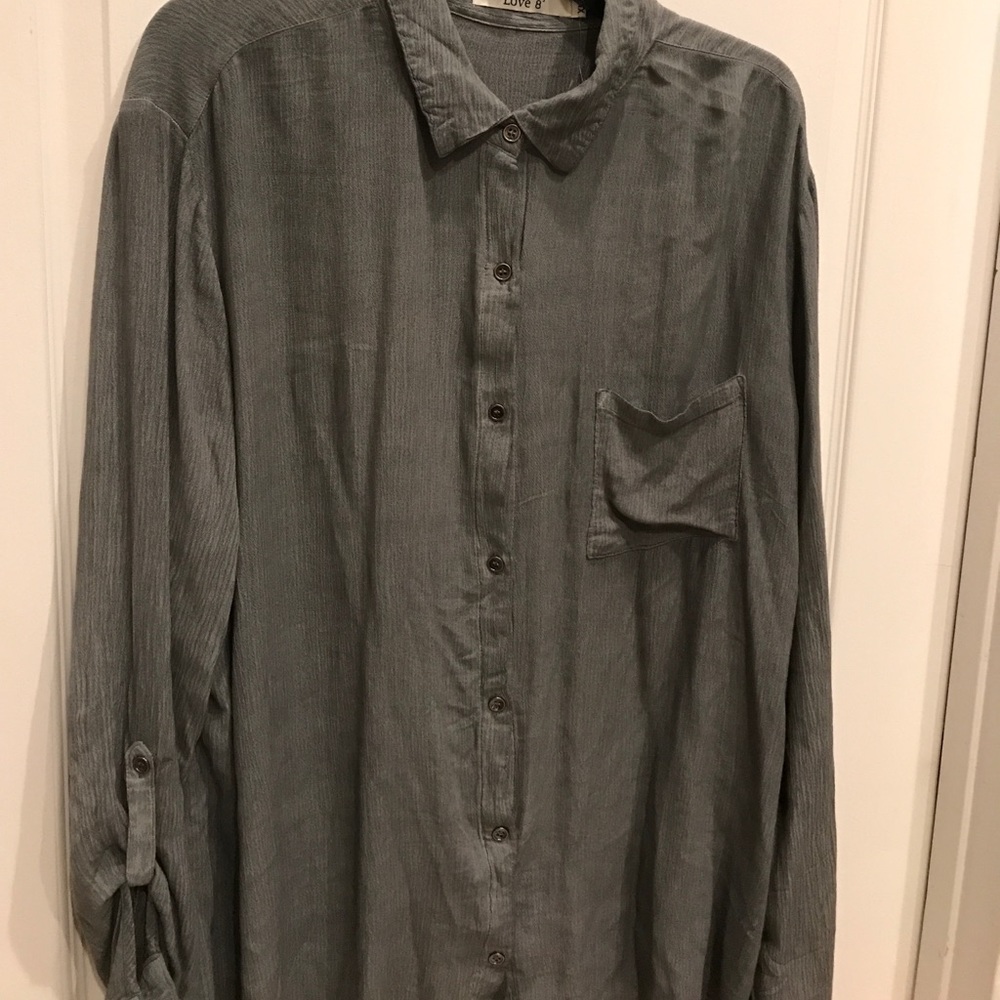 Grey Button Up Shirt