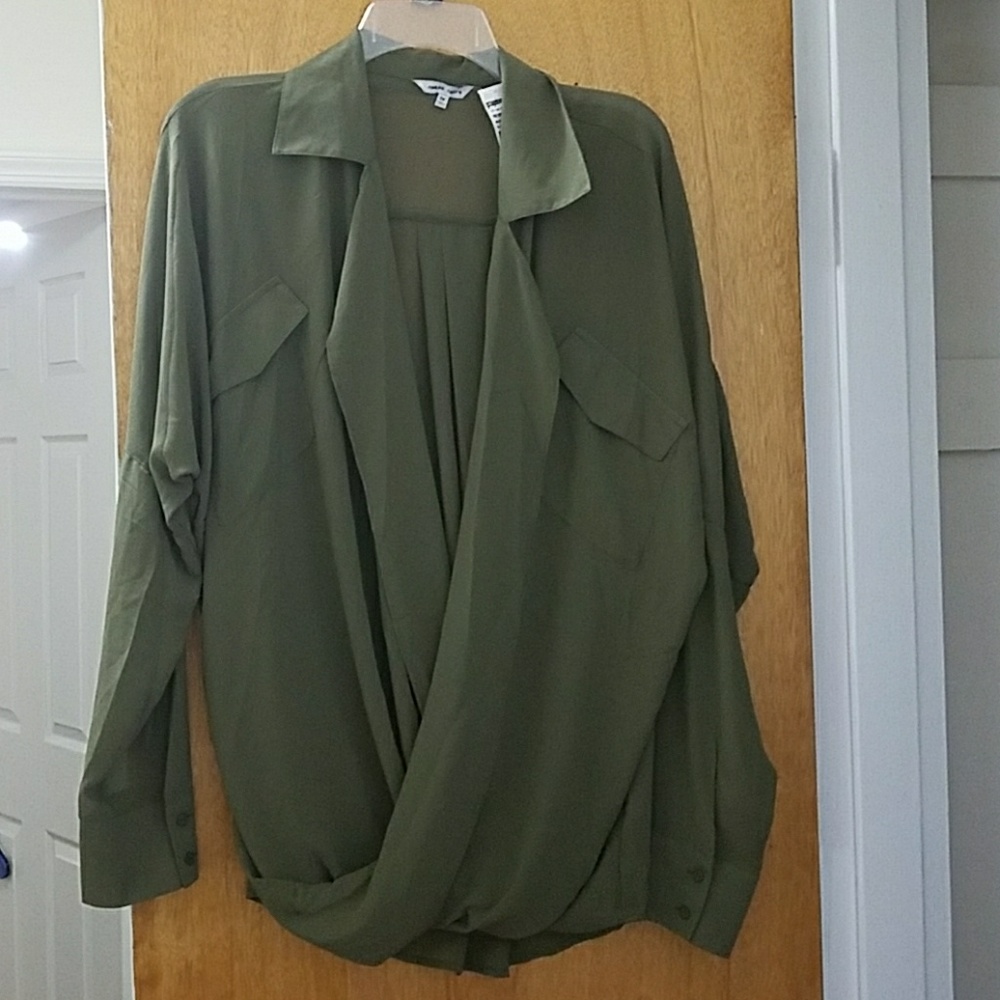 Surplice Long Sleeve Top