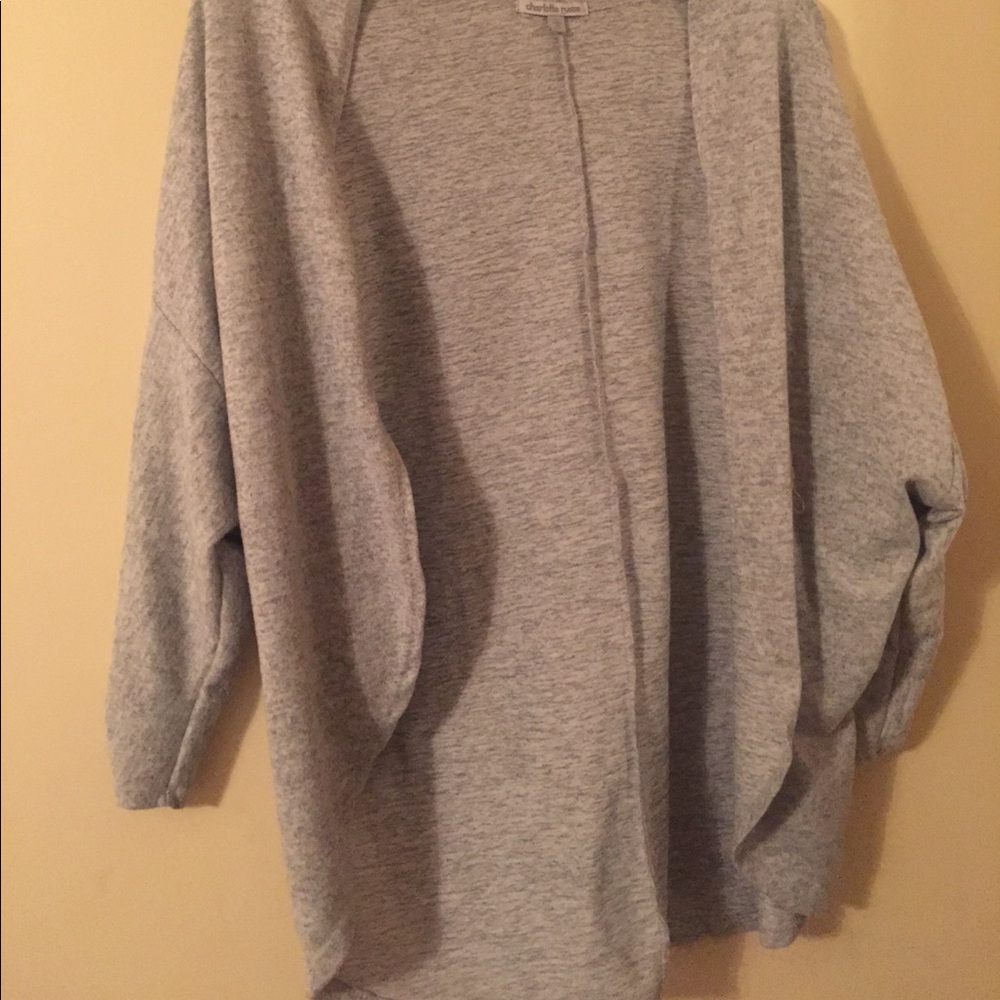 Gray cardigan