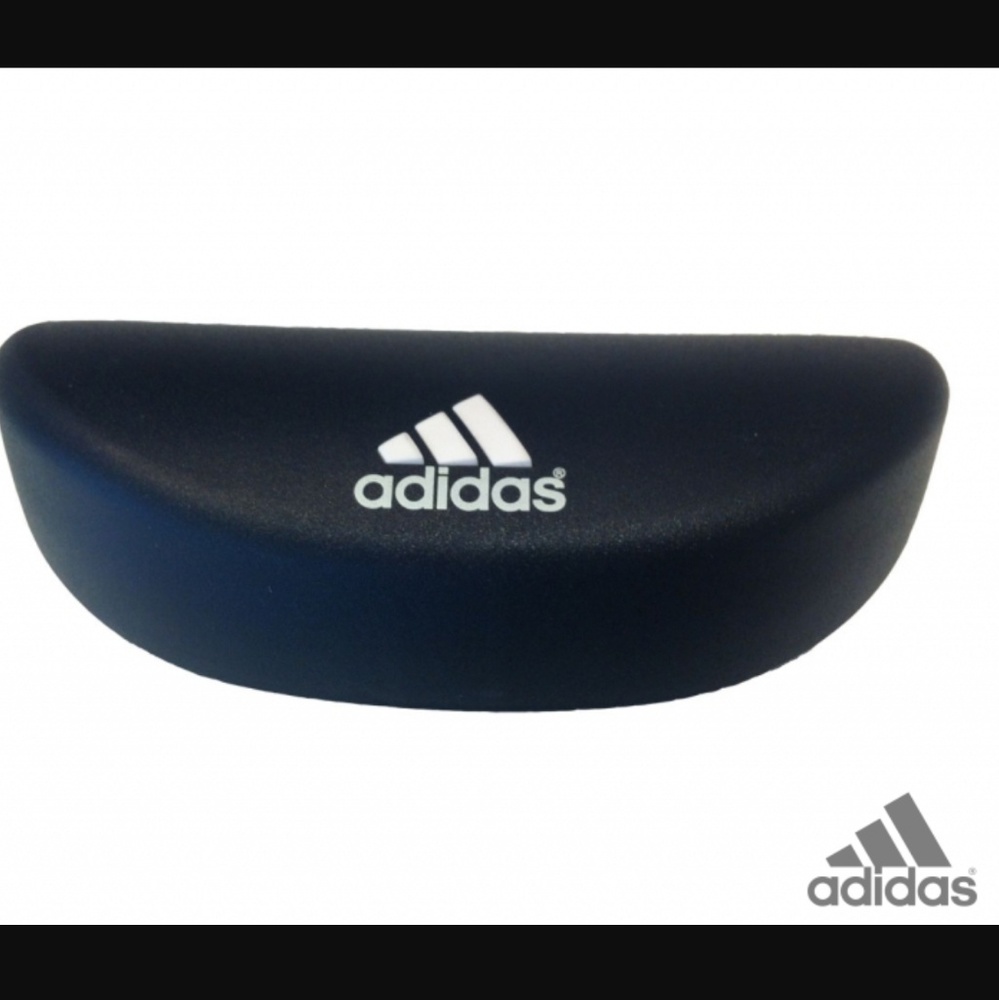 adidas Black Sunglasses Case with Gold Logo - Slim Protective Case ADIDAS Eyeglasses/Sunglasses Hard Case - Black - Clamshell  main image 2