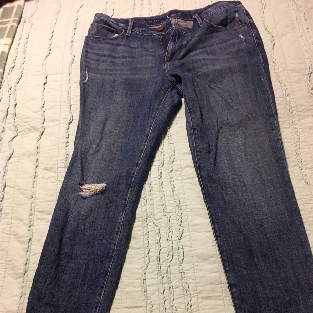 LOFT Relaxed Skinny Boyfriend Jeans, size 29/8