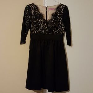 Black lace dress