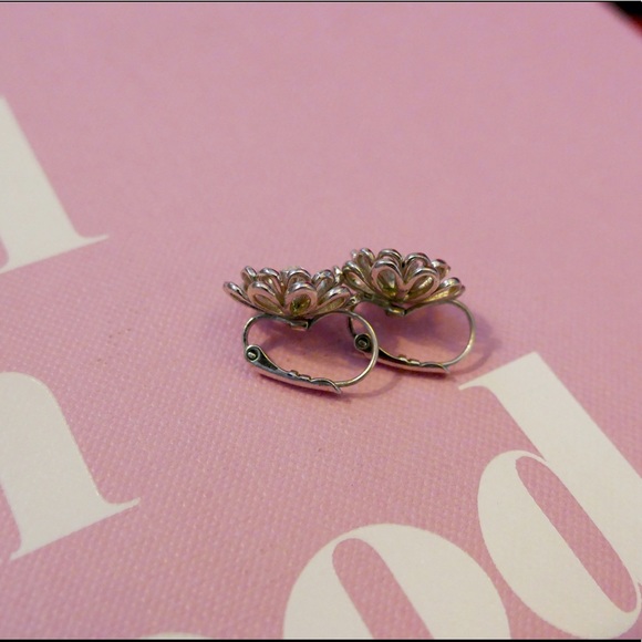 Kate Spade Silver Daisy Earrings - Picture 3 of 3
