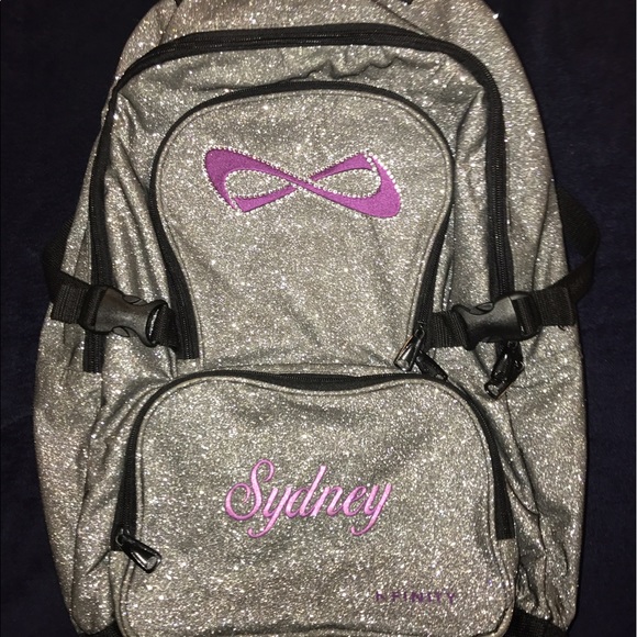 nfinity silver sparkle backpack