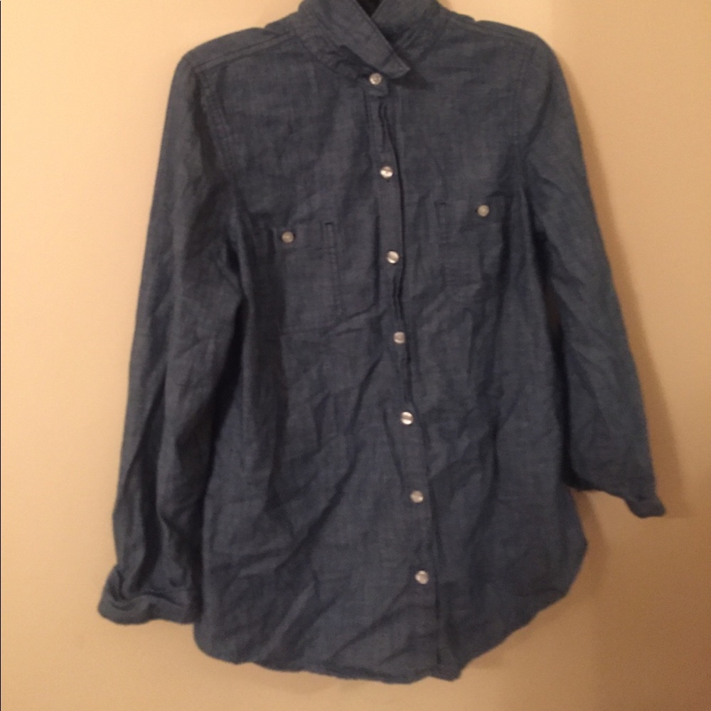 jean button down