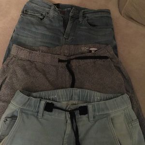 Lot of 3, 2 joggers and 1 pair of jeans.