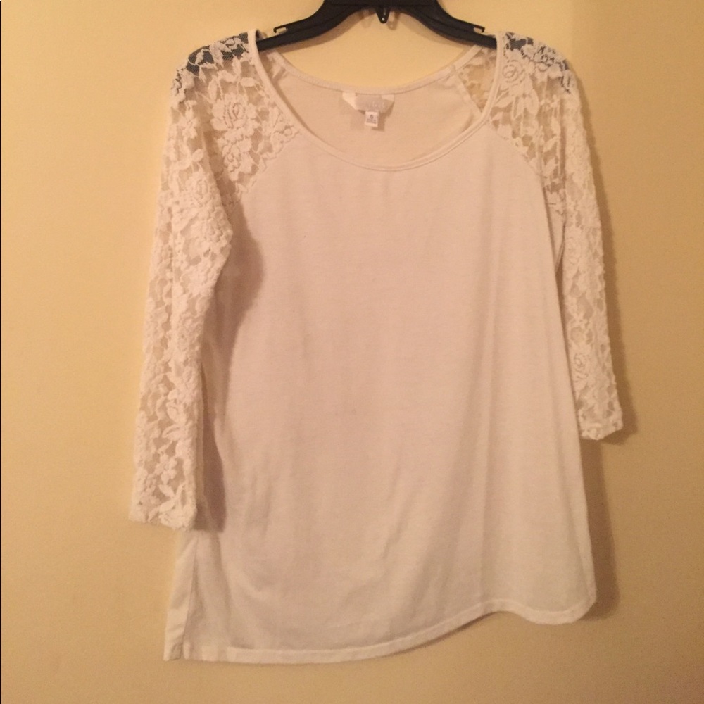 White lace blouse