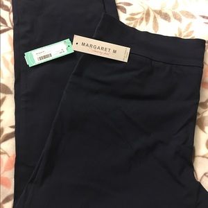 Navy Blue Margaret M Straight Leg Pant XL
