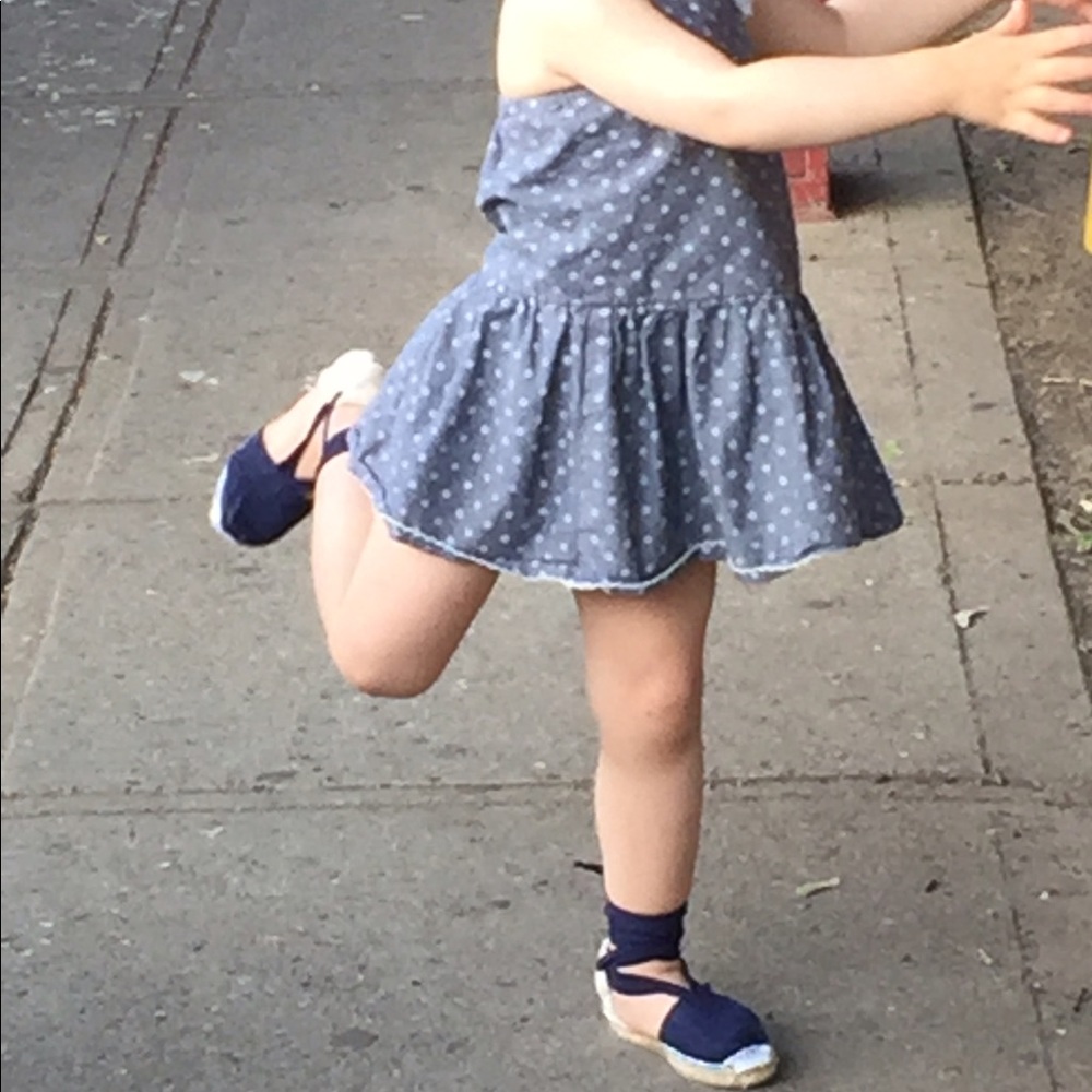Toddler Espadrilles blue sz 8-8.5US Made in Spain