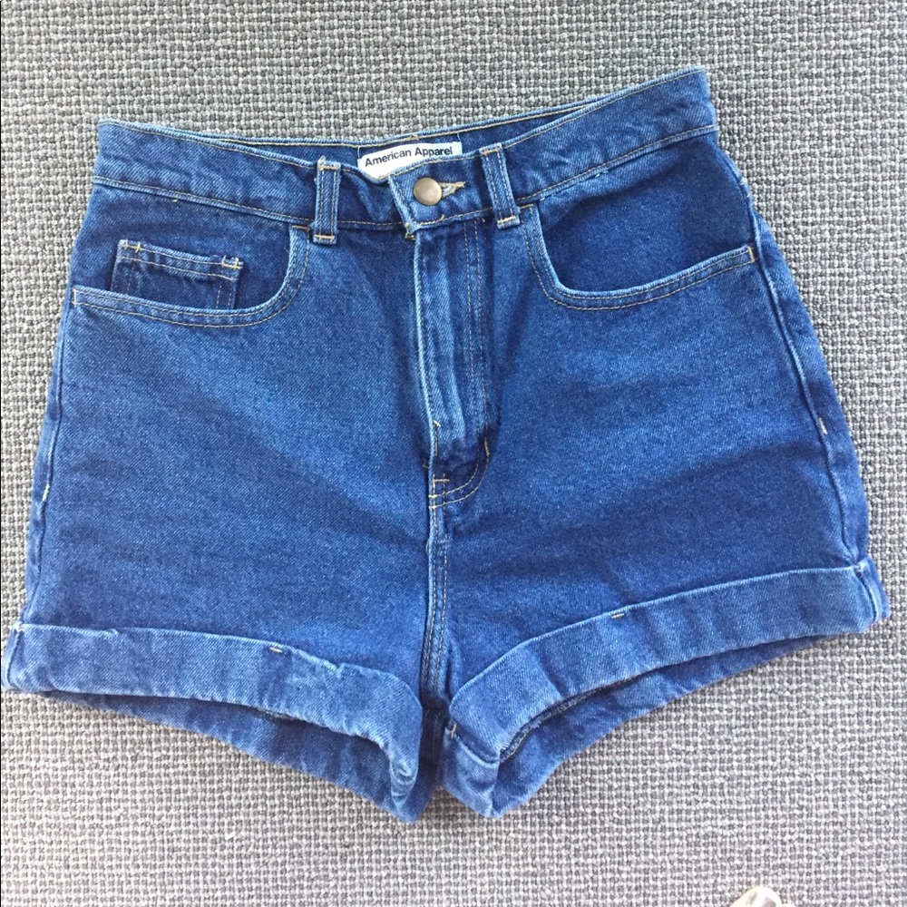 American apparel denim shorts