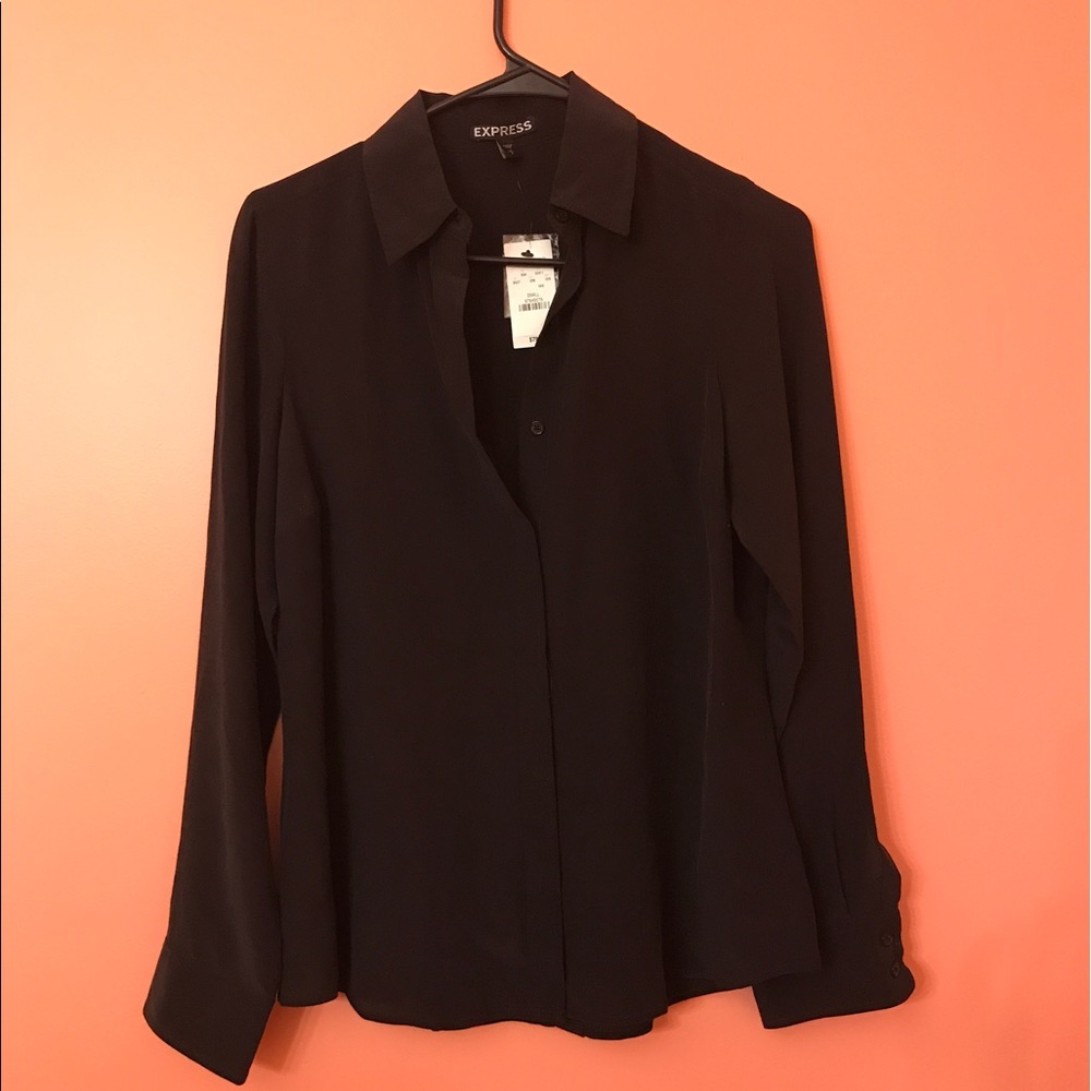 CCO✨🦋SJC011🦋Express 100% Silk Shirt