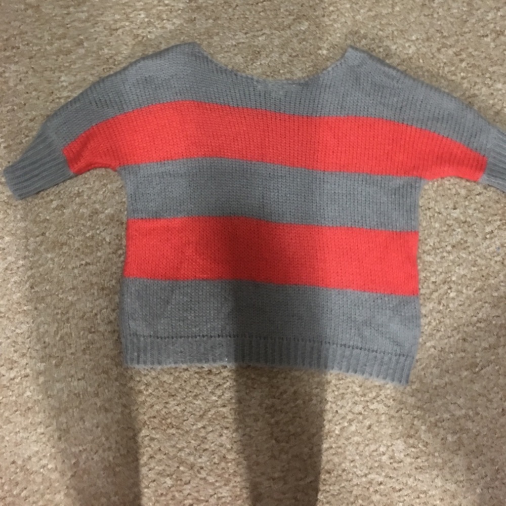 Boxy striped sweater