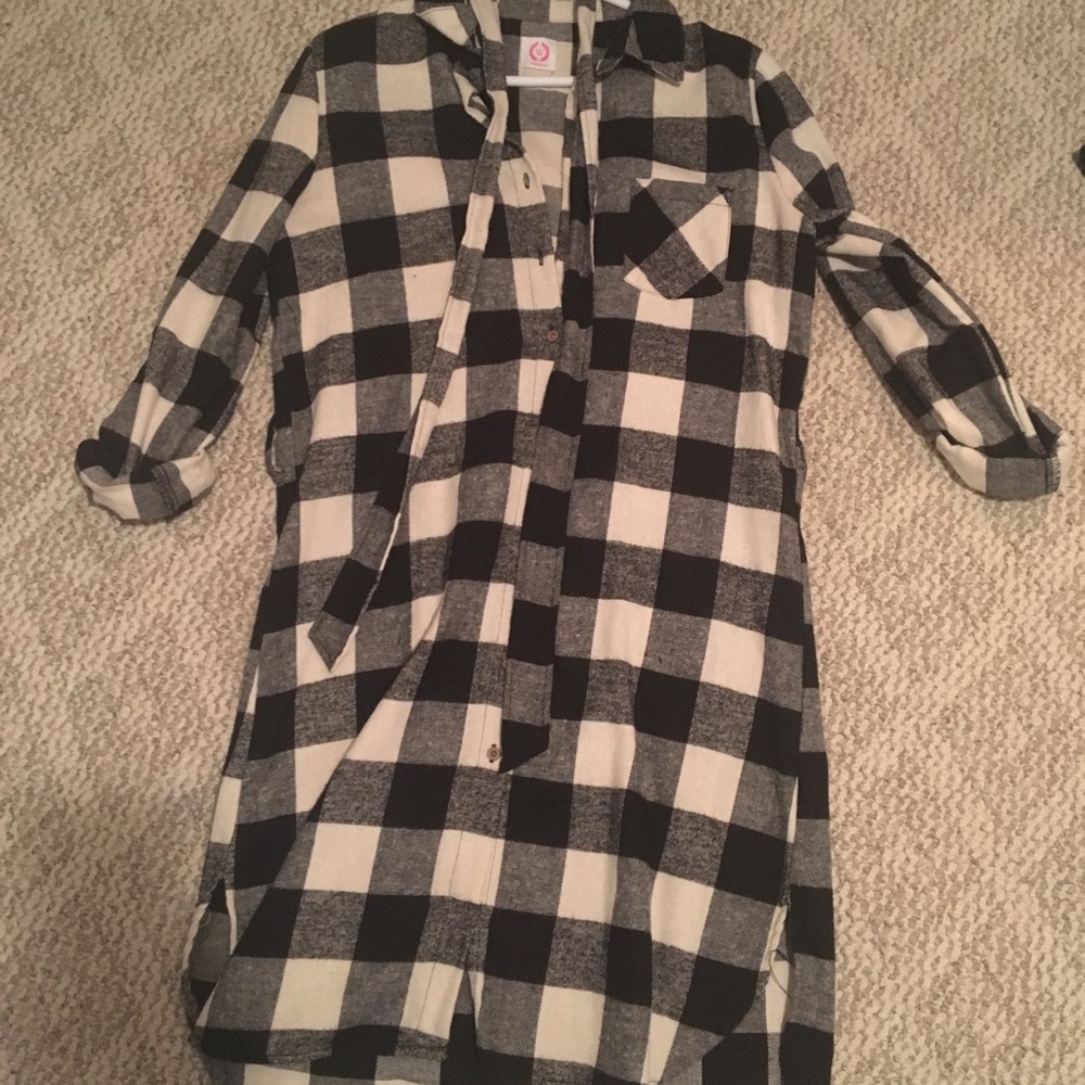 Small Black and white flannel dress
