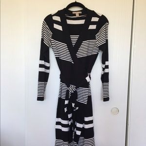 Banana Republic | Striped wrap around dress