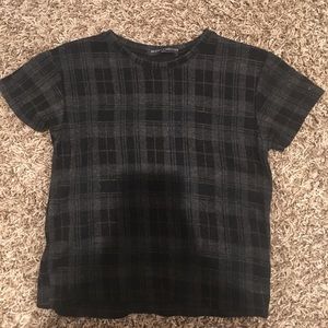 plaid brandy melville t-shirt
