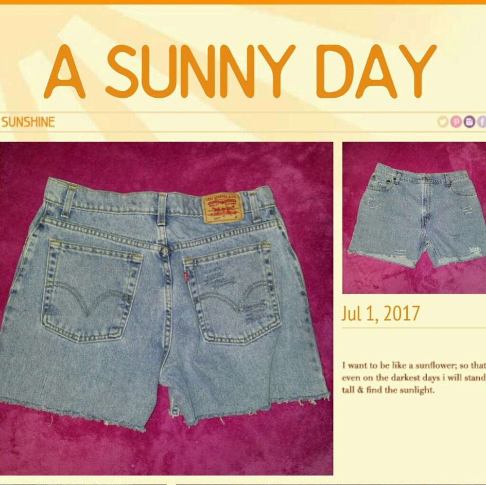 SOLD! Levi's 550 Plus Size Cutoffs-Hot!