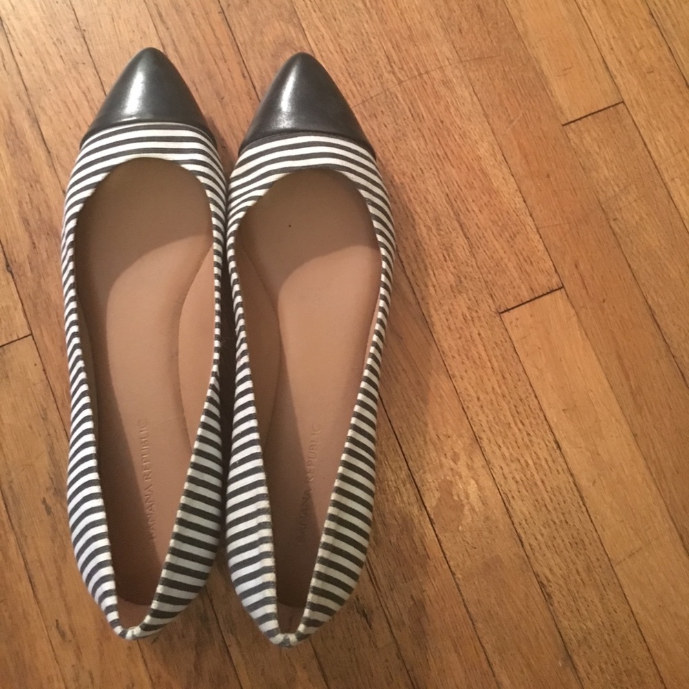 NEW Banana Republic Carina Striped Nautical Flats