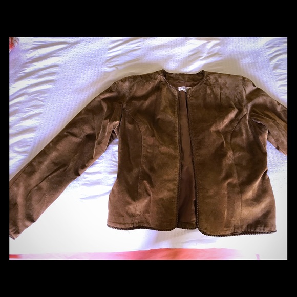 Talbots 100% suede jacket. True size medium. - Picture 1 of 3