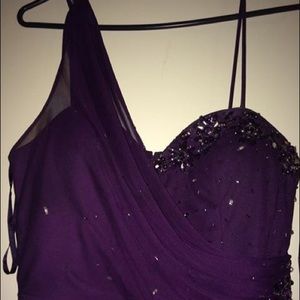 LONG PURPLE DRESS