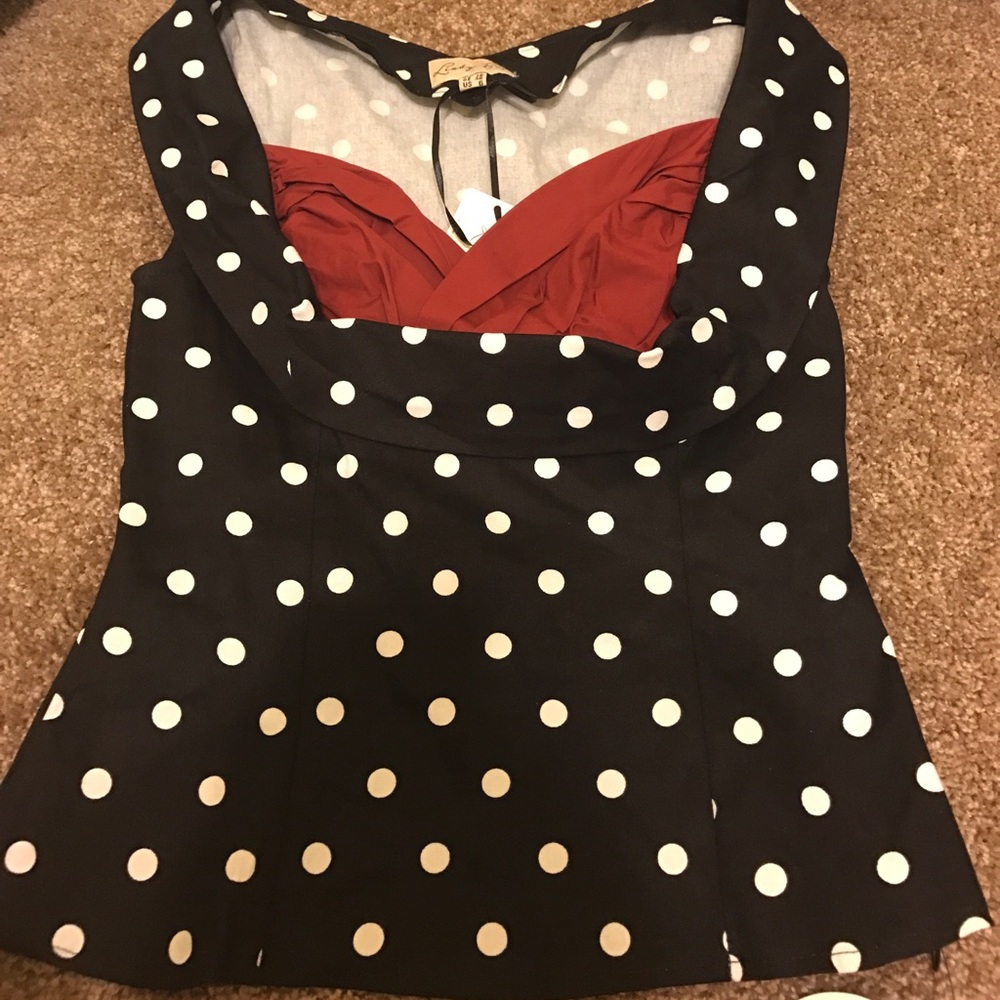 Lindy Bop Polka Dot Top