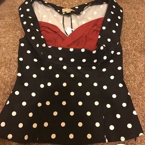 Lindy Bop Polka Dot Top