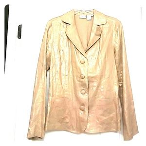 Gold 4 button jacket Spiegel Brand NWOT