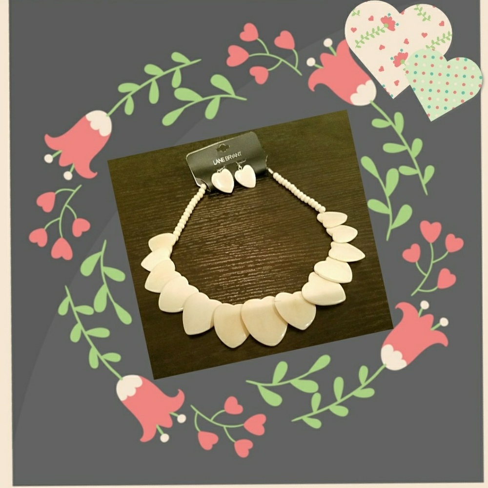 Heart Necklace and Earring Set