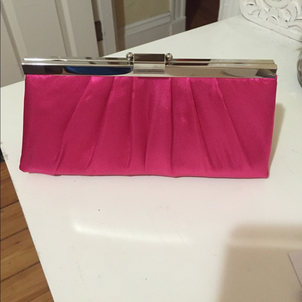 Jessica McClintock Blaire Framed Satin Clutch