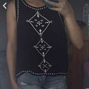 Aztec Print Fashion Top