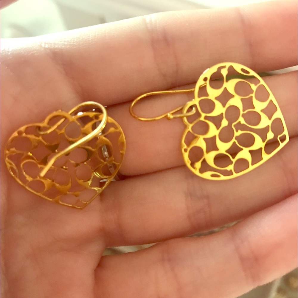 Authentic coach earrings