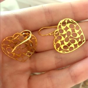 Authentic coach earrings