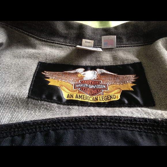 Harley Davidson Men's Denim & Leather Jacket - Picture 6 of 6