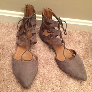 Lace Up Ballet Flats