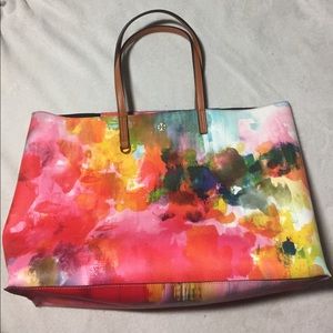watercolor tory burch tote