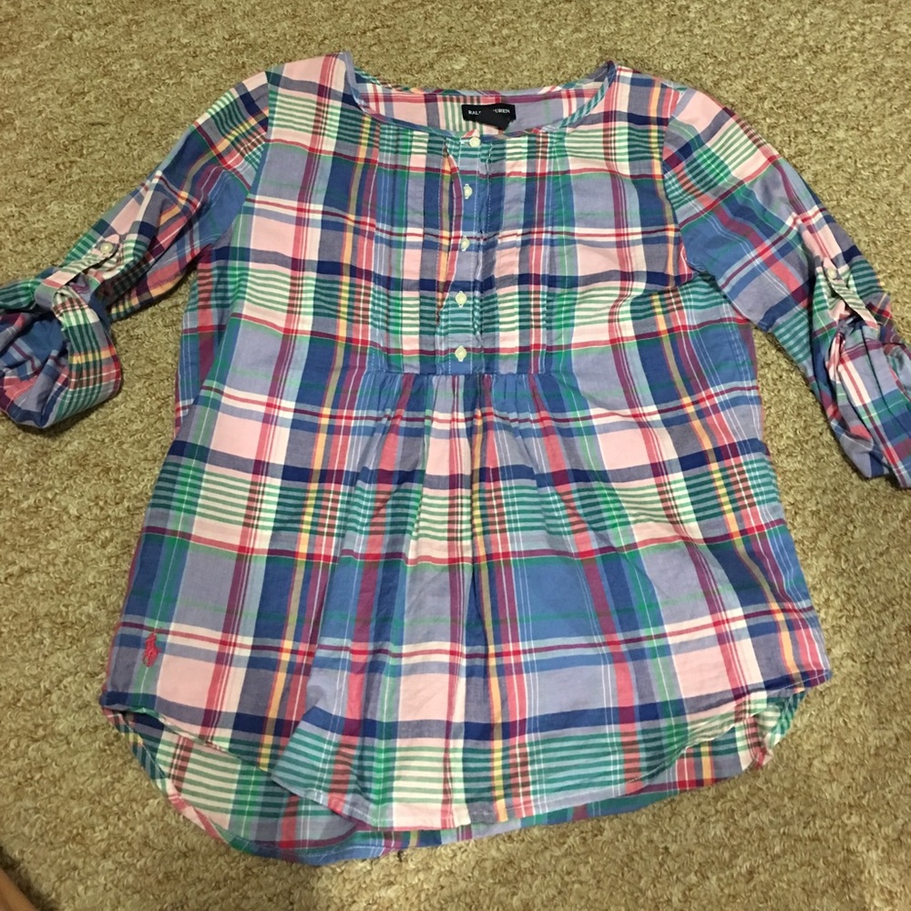 Plaid blouse
