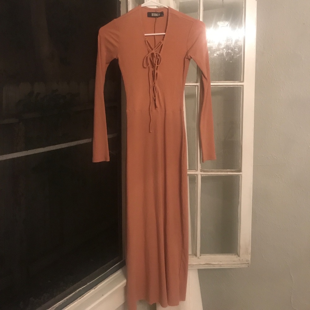 Reformation nude dress