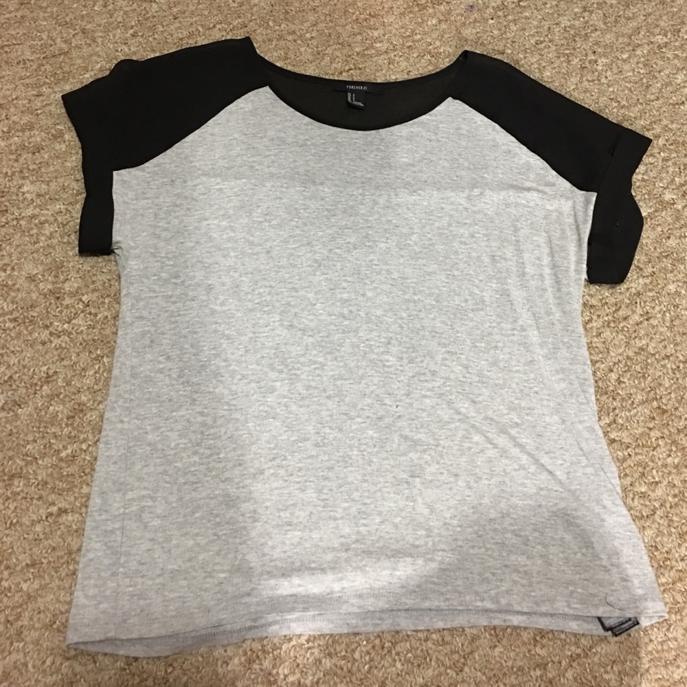 Black and gray shirt