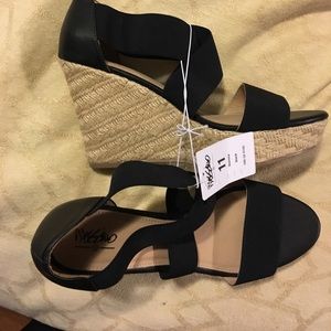 Black Mossimo Wedges! Brand new with tags!